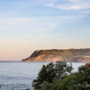 Ravenscar in late evening light from Robin Hoods Bay