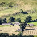 Swaledale at work as evening shadows lengthen