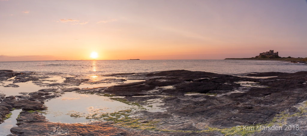 A myriad of colours over Bamburgh & the Farne Isles