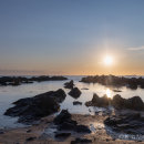 Backlit rocks