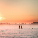 Sunrise over York Racecourse