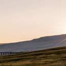 Setting sun over Whernside