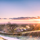 Sunset over Bishop Wilton