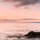 Sunrise over Scarborough bay from Crook Ness Panorama
