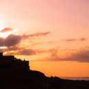 Sunset over Bamburgh Castle