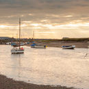 Sunset over Burnham Overy Staithe Panorama1