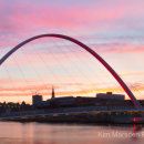 Gateshead Millenium Bridge at Sunset