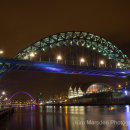 River Tyne & bridges at night