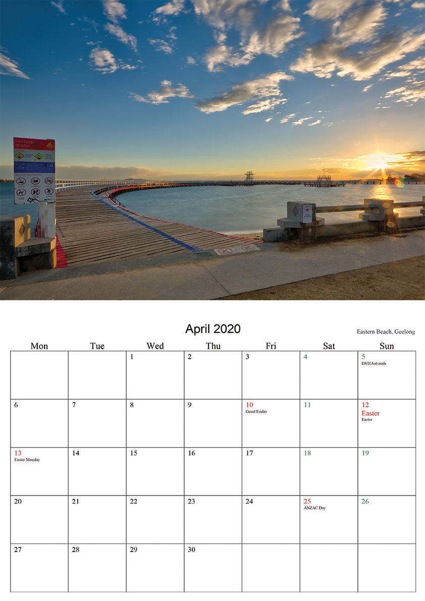 April 2020 Easter Beach Geelong