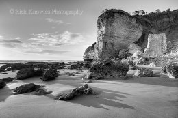 Low Tide, Point Addis (Black and White)