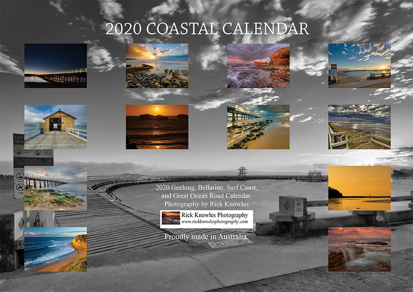 2020 Coastal Wall Calendar Back Cover