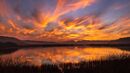 Fiery skies