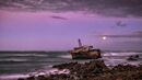 Morning moonset