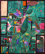 19 - KB2012 - talisman - 24x20 - oil can ~DSCN2291~WX = © 2012 Kourosh Bahar