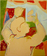 1 - KB2008 - boy n bird - 24x20 - oil can -a ~WX = © 2008 Kourosh Bahar