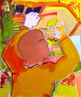 2 - KB2008 - boy n bird - 24x20 - oil can -b ~WX = © 2007 Kourosh Bahar