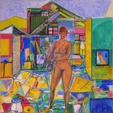 4 = KB2011 - idyllic construction - 24x24 - oil can ~DSCN1683~WX = © 2011 Kourosh Bahar