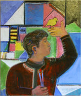 5 - KB2011 - boy n bird - e ~WX = © 2011 Kourosh Bahar