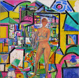 6 = DSCN2290 - KB2012 - idyllic construction - 24x24 - oil can ~WX = © 2012 Kourosh Bahar