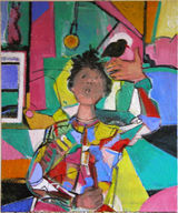 8 - KB2011 - boy n bird - h ~WX = © 2011 Kourosh Bahar