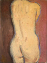 © Kourosh Bahar | nude back, 1999, oil/canvas-board, 16x12"