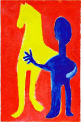 ©  Kourosh Bahar | variation VI  [Picasso BLH], acrylic/paper, 15x10"