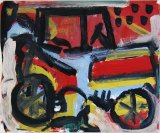 © Kourosh Bahar | jalopy, 2/2003, oil/paper, 14x17"
