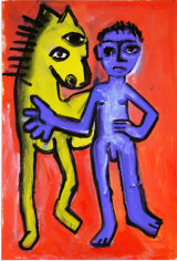 ©  Kourosh Bahar | variation IV  [Picasso BLH], acrylic/paper, 15x10"