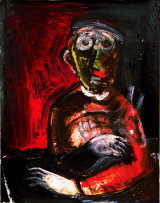 © Kourosh Bahar | old dog, 2009, acrylic/paper,14x11"