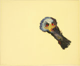 ©  Kourosh Bahar | young bird [shokat], 11/1997, oil/paper, 14x17"
