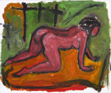 ©  Kourosh Bahar | angel, 1/98, oil/paper, 14x17"