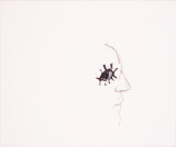 ©  Kourosh Bahar | eye, 11/97, oil/paper, 14x17"