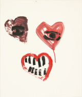 ©  Kourosh Bahar | love's end, 11/97, acrylic/paper, 17x14"