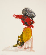 ©  Kourosh Bahar | exploding mulla, 12/97, acrylic/paper, 17x14"