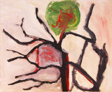 ©  Kourosh Bahar | tree, 2/98, acrylic/paper, 14x17"