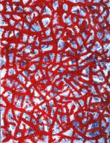 © Kourosh Bahar | red path, 2001, 40x30", oil/canvas