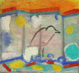 ©  Kourosh Bahar | and when the caged bird sings..., 2014, oil wood, 11x11.75"  by  1/2" thickness