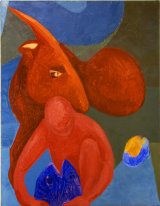 ©  Kourosh Bahar | talisman, 1994, oil/canvas, 30x24"