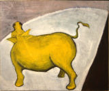 ©  Kourosh Bahar | bull, 1995, acrylic & charcoal / paper