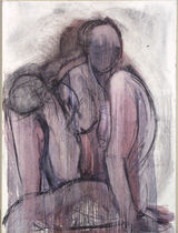 © Kourosh Bahar | large nude [Transitional],1995, oil/canvas, 48x36"