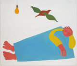 © Kourosh Bahar | dreamer, 1995, oil/can, 30x36"