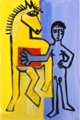 ©  Kourosh Bahar | variation III  [Picasso BLH], acrylic/paper, 15x10"