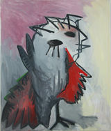 © Kourosh Bahar | bird, 1997, oil on canvas, 36x30"