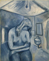 © Kourosh Bahar | night, 1998, oil/canvas, 16x20