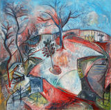 © Kourosh Bahar | jam's garden, 1999, oil/canvas, 30x30"