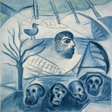 © Kourosh Bahar | talisman, 1999, oil/canvas, 30x30"