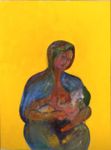 © Kourosh Bahar | mother & child, 2000, oil/canvas, 40x30"