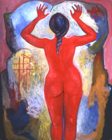 © Kourosh Bahar | sorceress, 2000, oil/canvas, 48x40