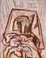 ©  Kourosh Bahar | clothes on chair IV, 01/2002, oil/canvas board, 20x16"