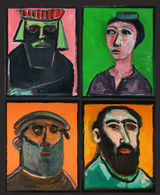 © Kourosh Bahar | [Epic] the court, 2002, quadriptych [in 4 parts]